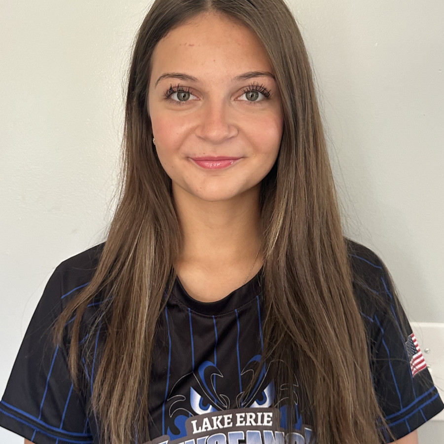 Alexa Shimek in her Lake Erie Vengeance jersey