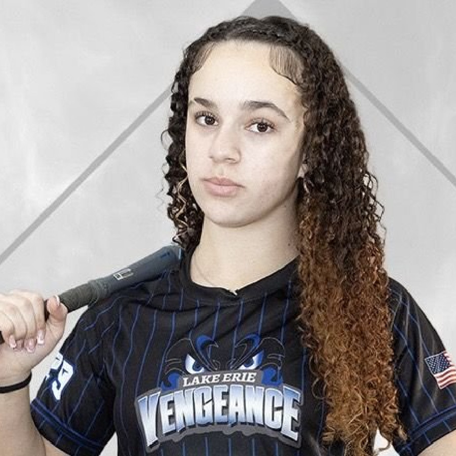 Josilyn Robinson in her Lake Erie Vengeance jersey